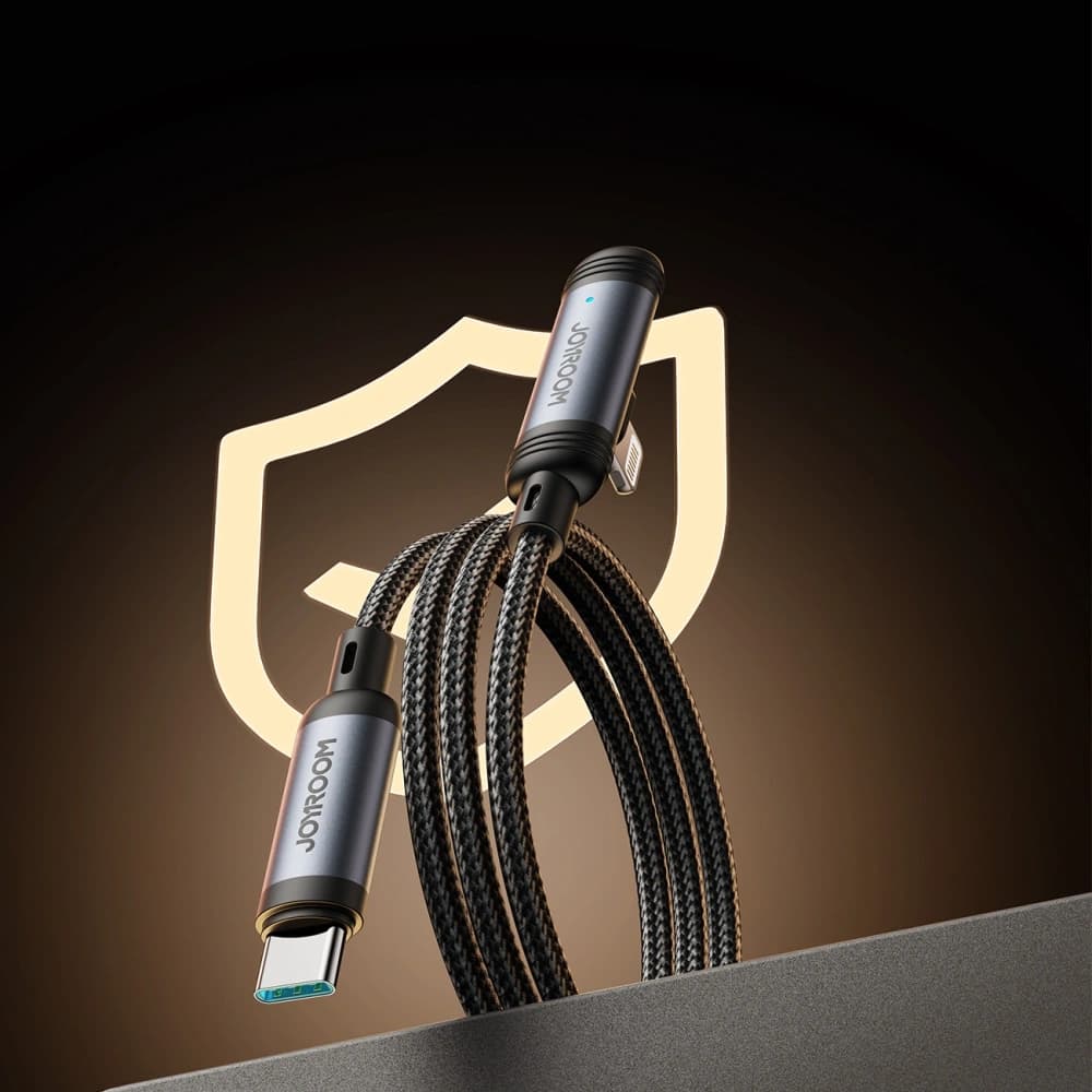 Cablu Joyroom S-A56 EnjoyX Series 90° USB-C / Lightning 30W 1.2m negru - 7