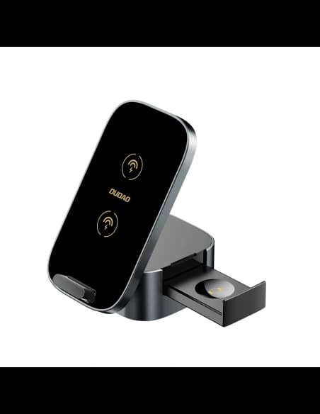 Ładowarka bezprzewodowa Dudao A11Pro+ 15W 3w1 do telefonu / smartwatcha / słuchawek czarna