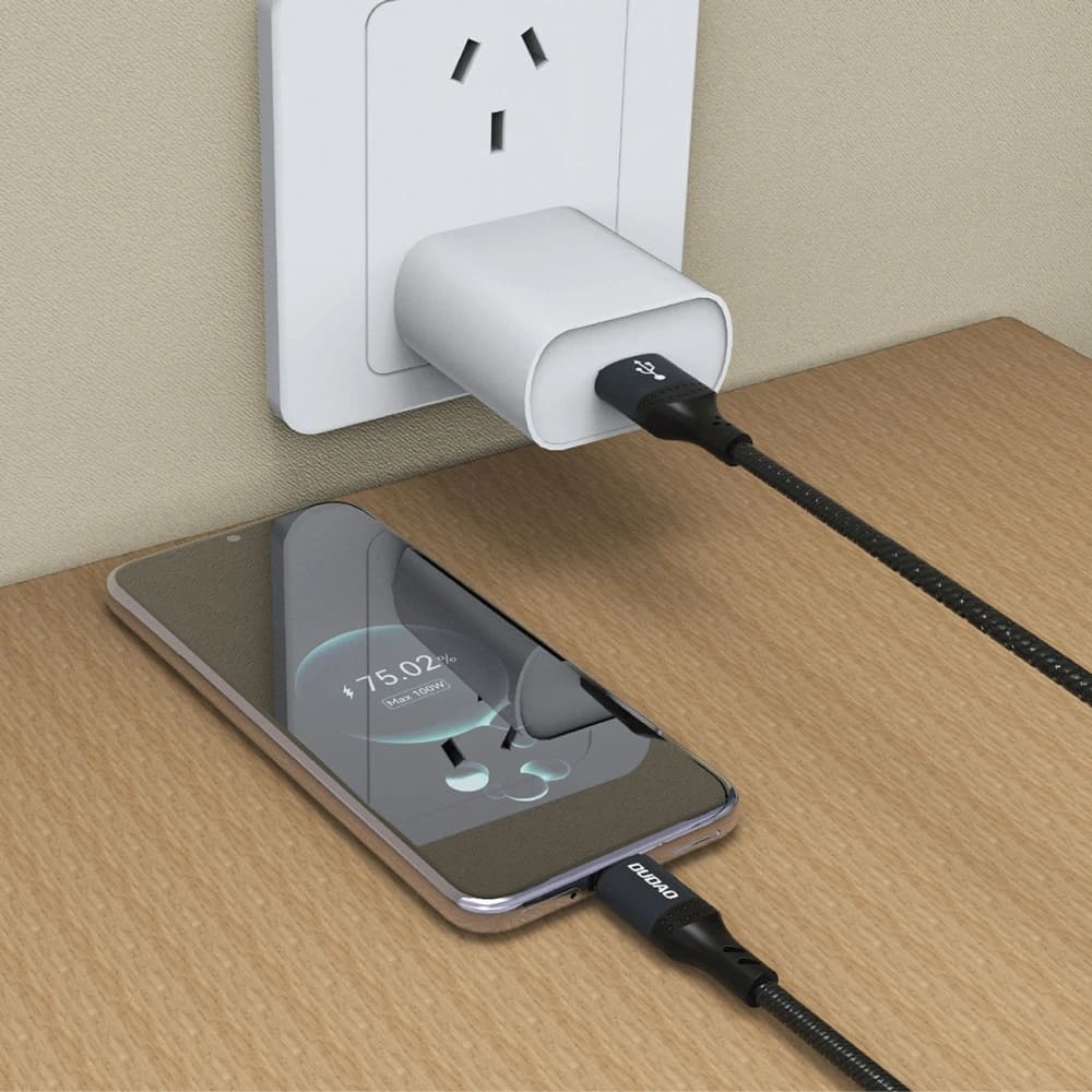 Dudao L3ST USB-A / USB-C 5A 1.2m braided cable black - 4