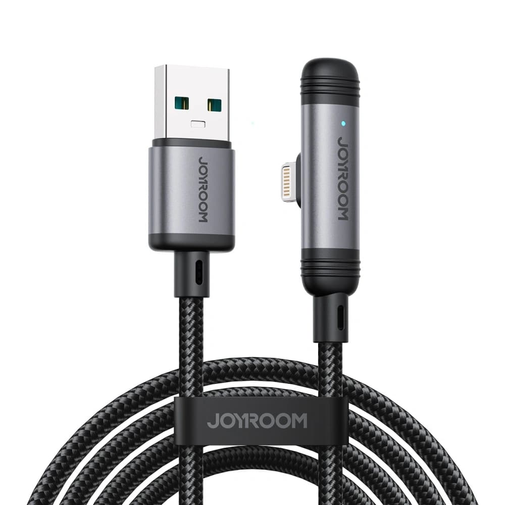 Joyroom S-A56 EnjoyX Series 90° USB-A / Lightning 3A 1.2m black cable - 1