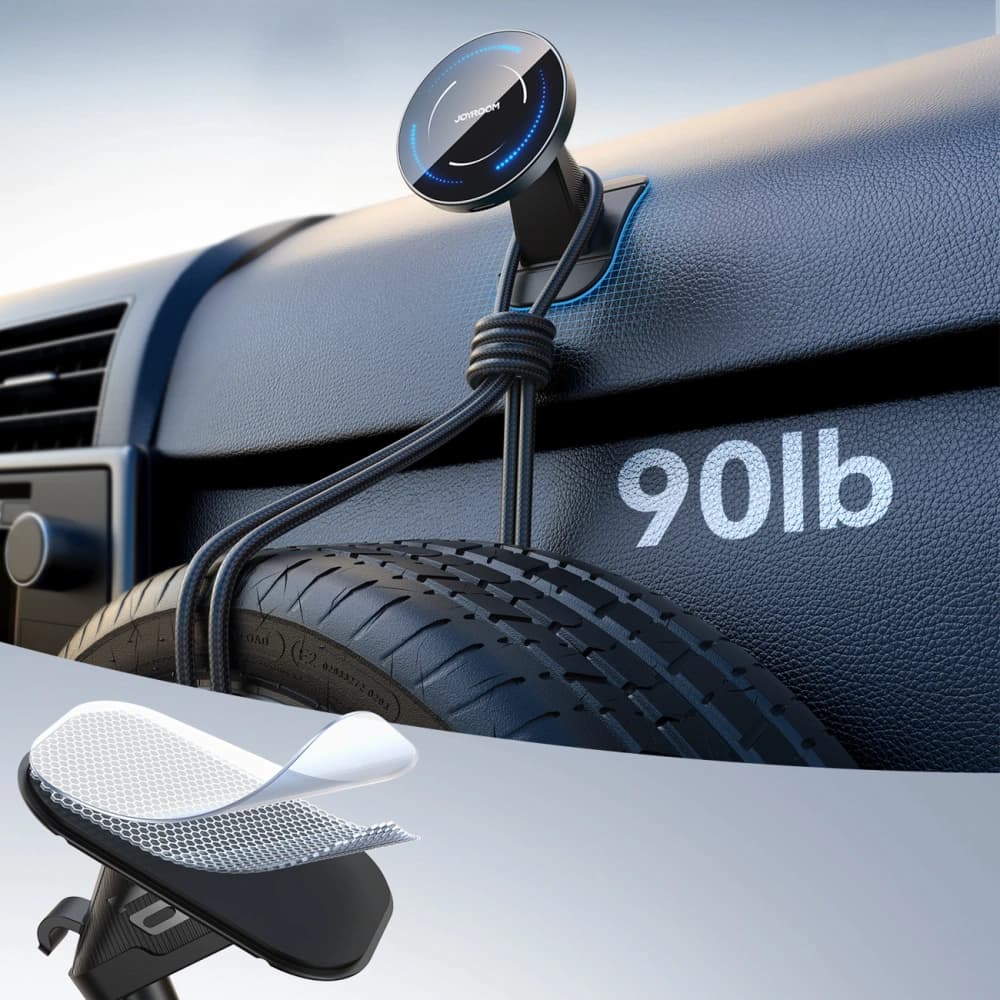 Držák do auta s indukční nabíječkou na palubní desku / do mřížky Joyroom JR-ZS502 MagSafe černý - 5