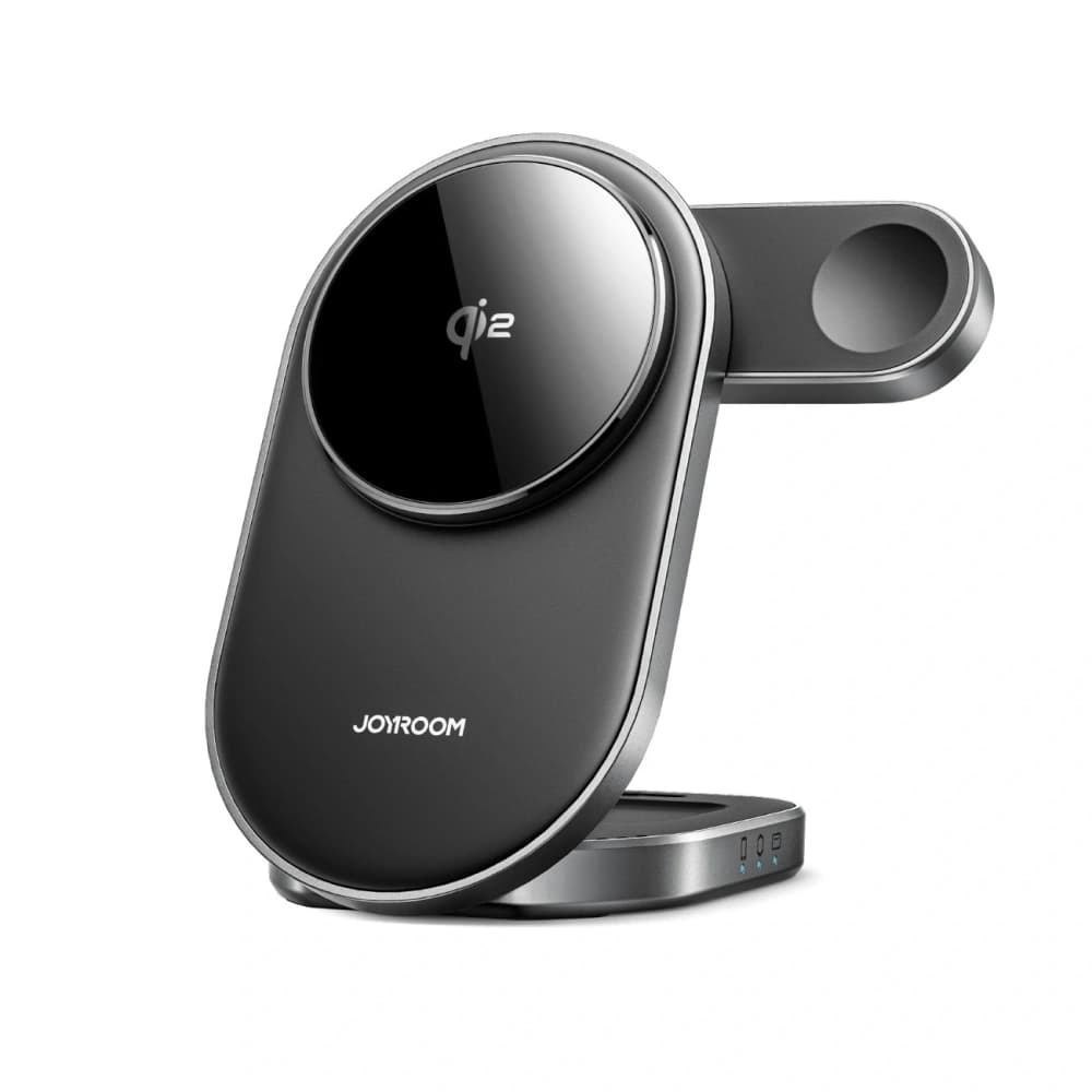 Încărcătorul inductiv Joyroom JR-W17 Qi 3w1 pentru telefon / smartwatch / căști negru - 1