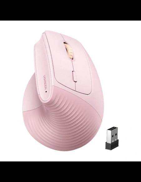 Bezdrátová myš UGREEN M571 2.4GHz + BT (růžová)