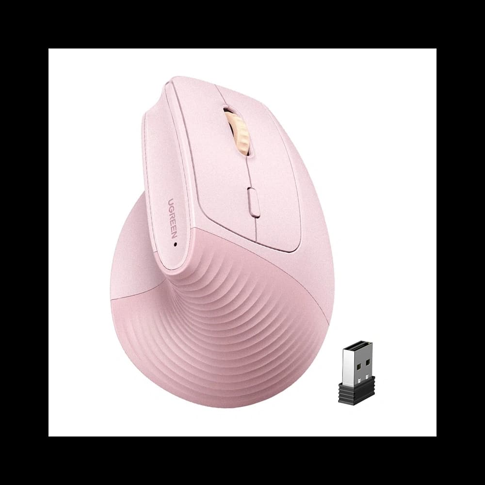 Mouse wireless UGREEN M571 2.4GHz + BT (roz) - 1