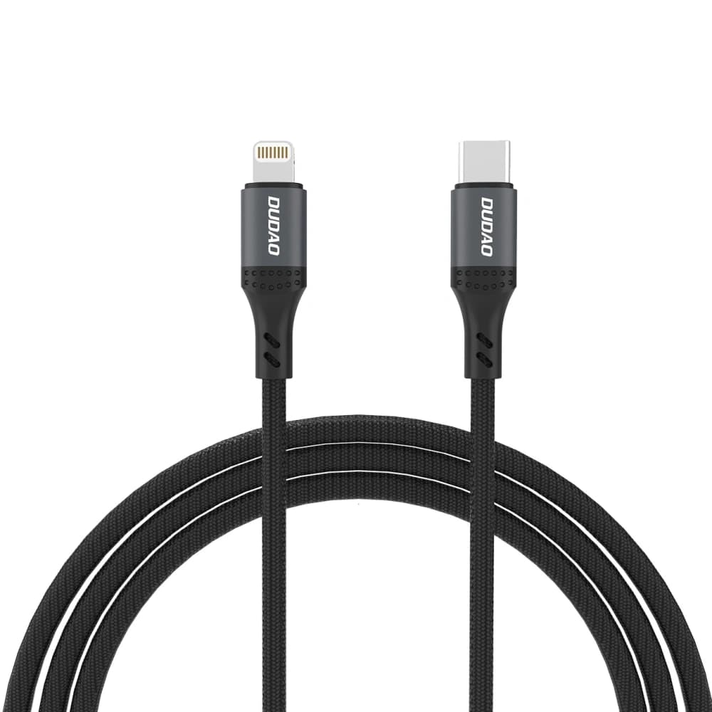 Dudao L3CL Braided Cable USB-C / Lightning 30W 1.2m black - 1
