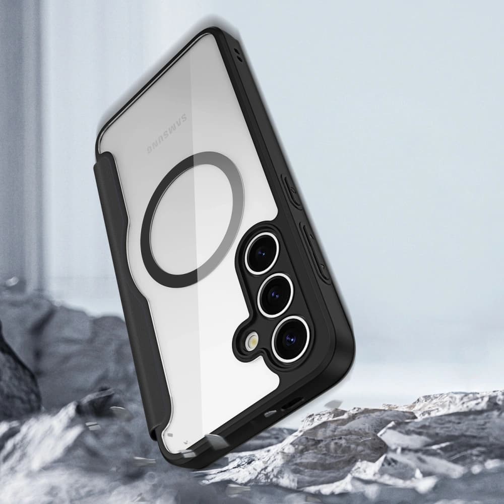 Dux Ducis Skin X Pro Flip Case for Samsung Galaxy S25 MagSafe Black - 4