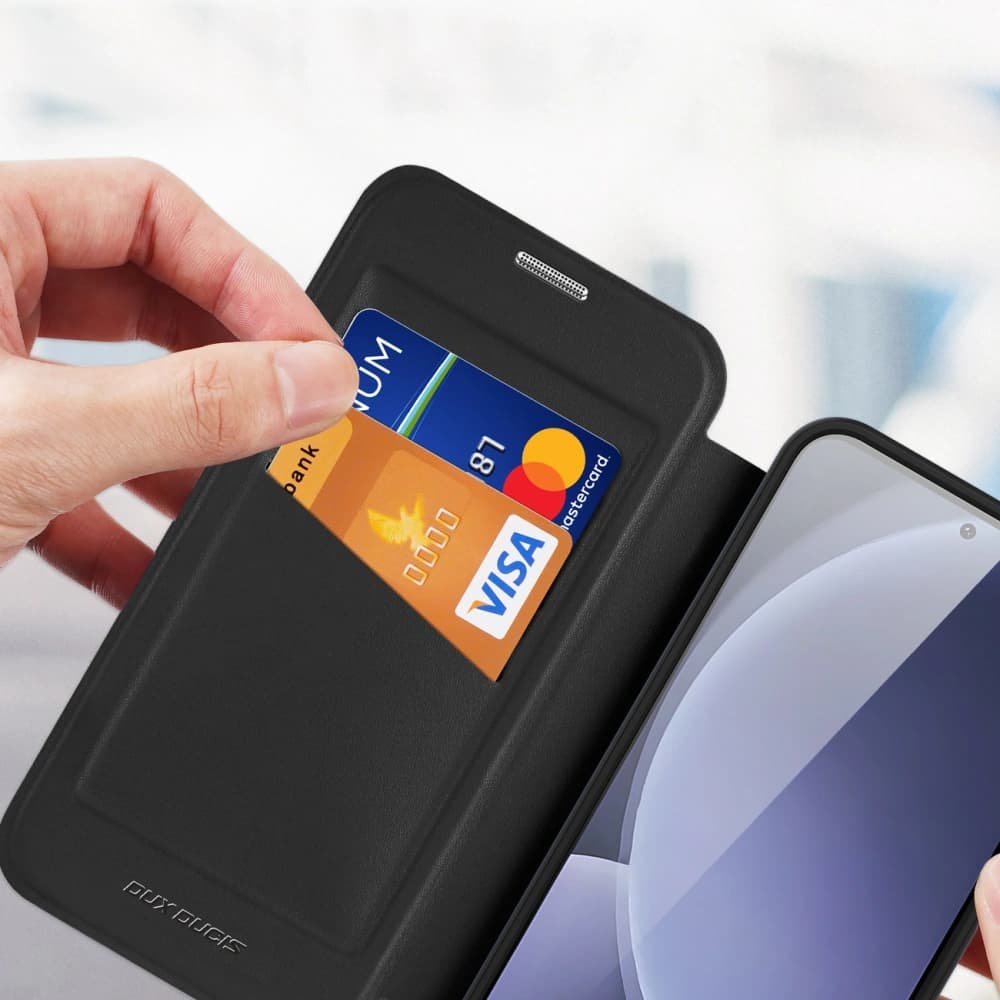 Dux Ducis Skin X Pro Flip Case for Samsung Galaxy S25 MagSafe Black - 7