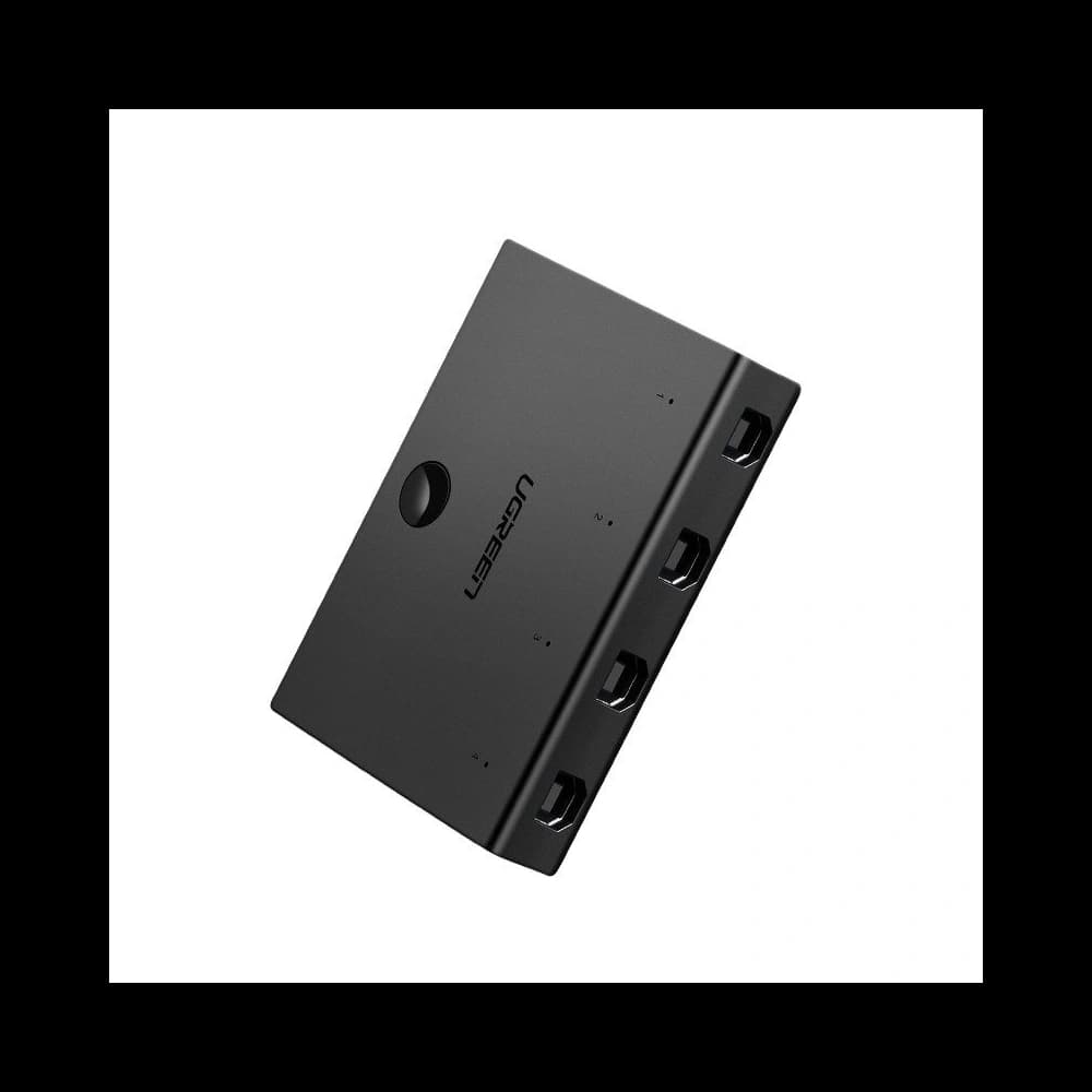 Przełącznik KVM 2x4 UGREEN CM228, USB 3.0 (czarny) - 1