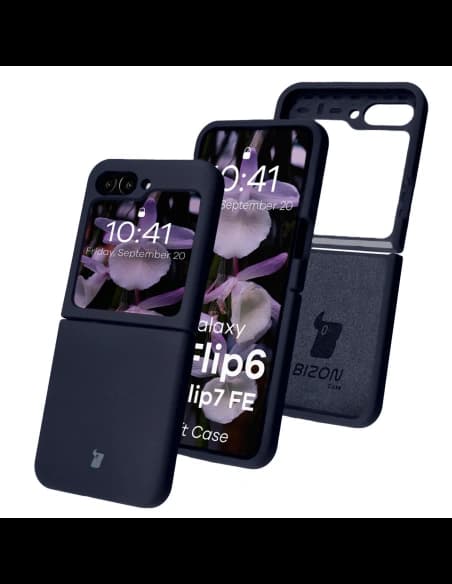 Bizon Soft Case szilikon tok Samsung Galaxy Z Flip7 FE / Z Flip6 sötétkék