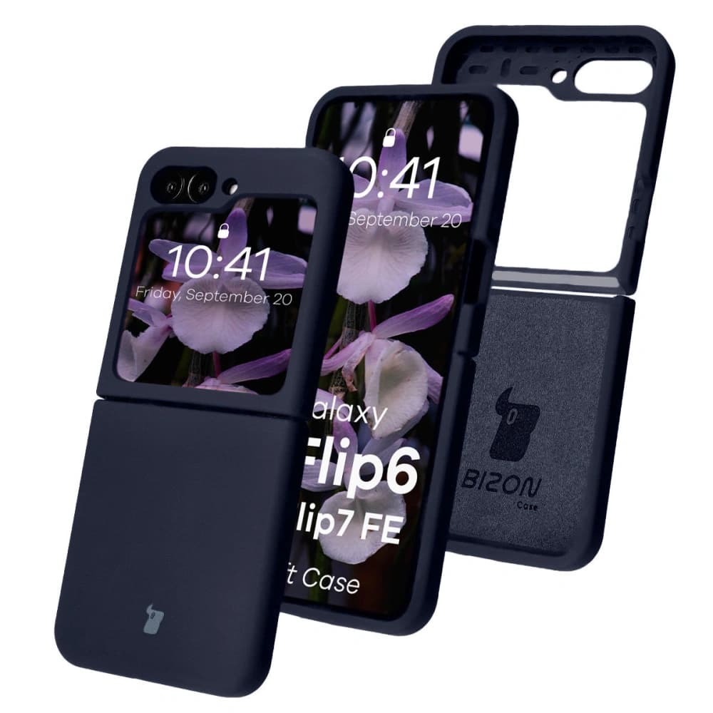 Bizon Soft Case szilikon tok Samsung Galaxy Z Flip7 FE / Z Flip6 sötétkék - 1