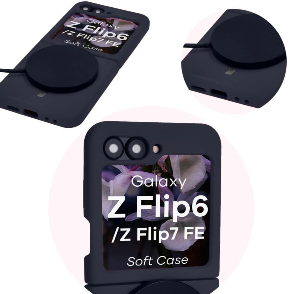 Bizon Soft Case szilikon tok Samsung Galaxy Z Flip7 FE / Z Flip6 sötétkék - 11