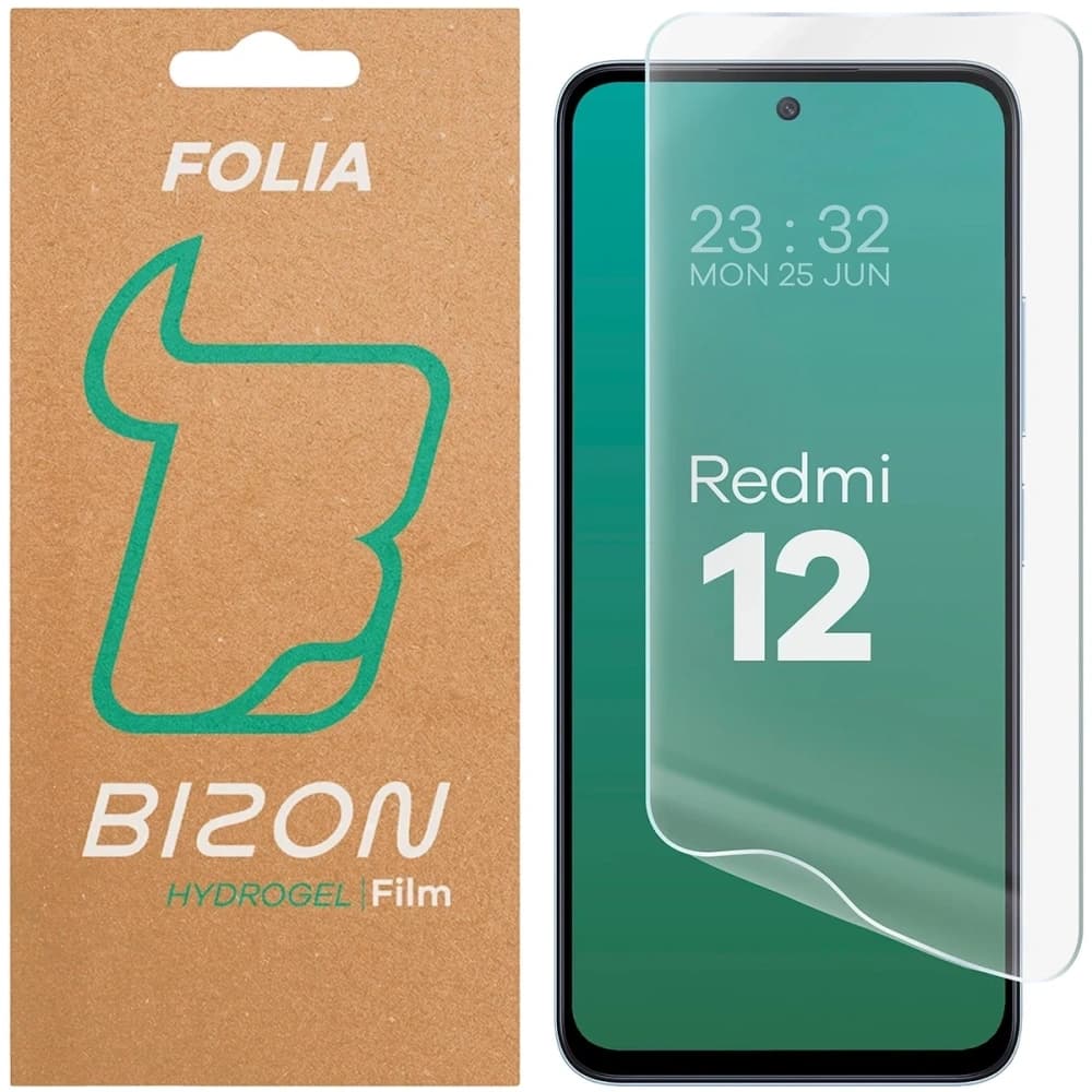 Hydrogel-Folie für den Bildschirm Bizon Glass Hydrogel Front für Xiaomi Redmi 12 - 1
