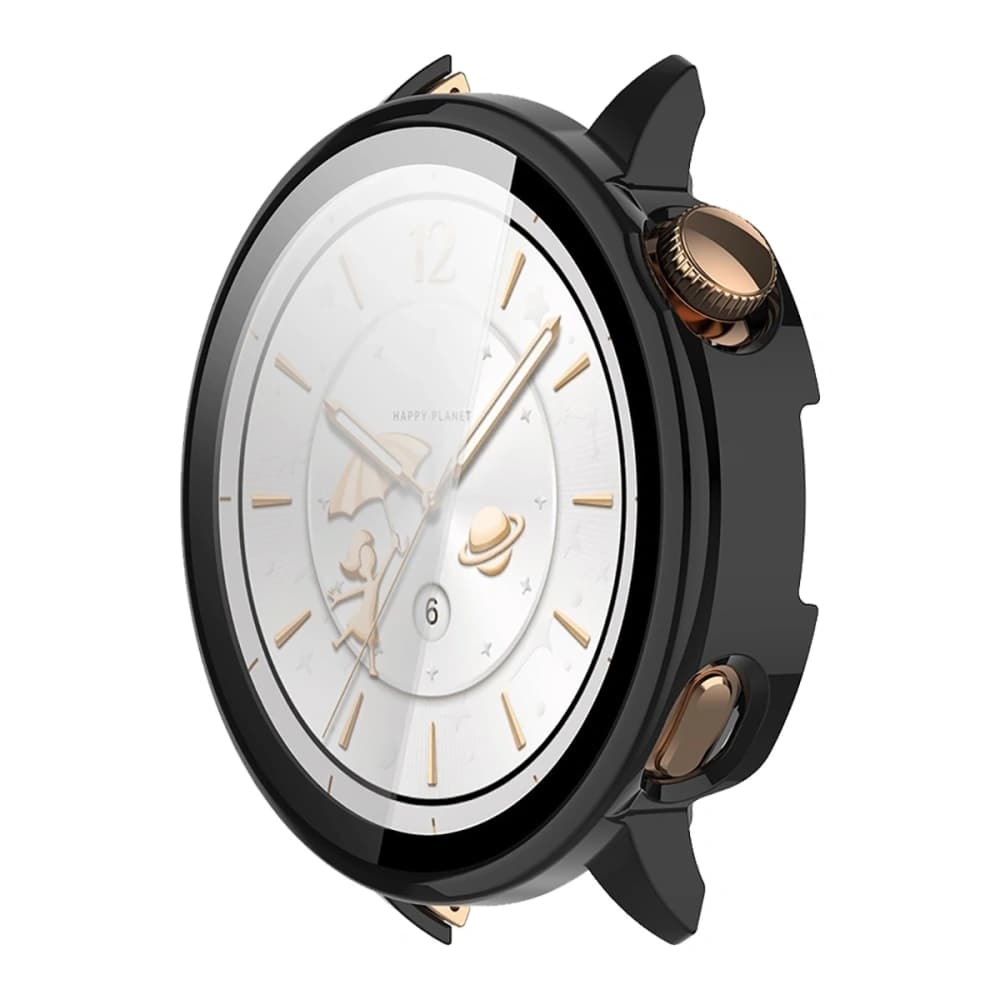 Etui mit Glas für die Uhr Bizon Case+Glass Watch für OnePlus Watch 3 43mm schwarz - 5