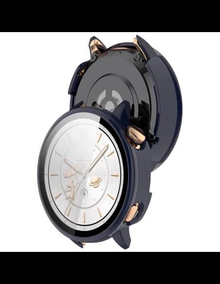 Bizon Case+Glass Watch tok üveg OnePlus Watch 3 43mm kék színben