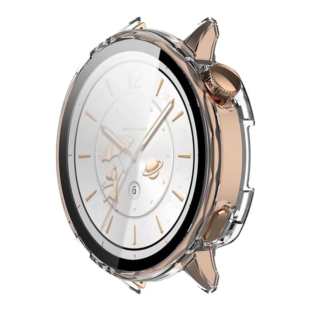 Etui cu sticlă pentru ceas Bizon Case+Glass Watch pentru OnePlus Watch 3 43mm transparent - 5