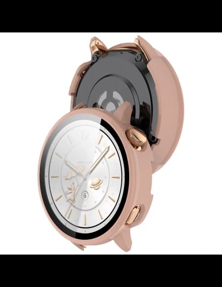 Bizon Case+Glass Watch tok üveg OnePlus Watch 3 43mm rózsaszín