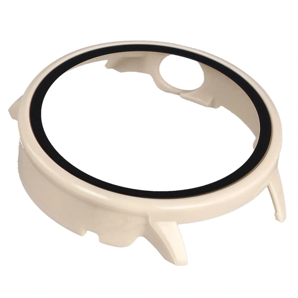 Etui mit Glas für die Uhr Bizon Case+Glass Watch für OnePlus Watch 3 43mm beige - 7