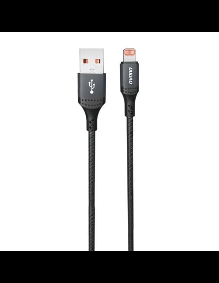 Cablu împletit Dudao 3A 30W L3SL USB-A / Lightning 1.2m negru