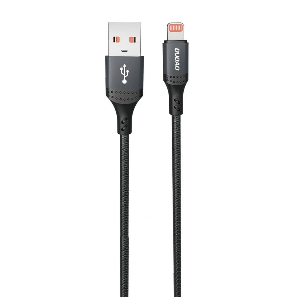 Cablu împletit Dudao 3A 30W L3SL USB-A / Lightning 1.2m negru - 1