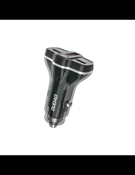 Dudao R78 78W Car Charger USB-C PD, 2xUSB-A QC black