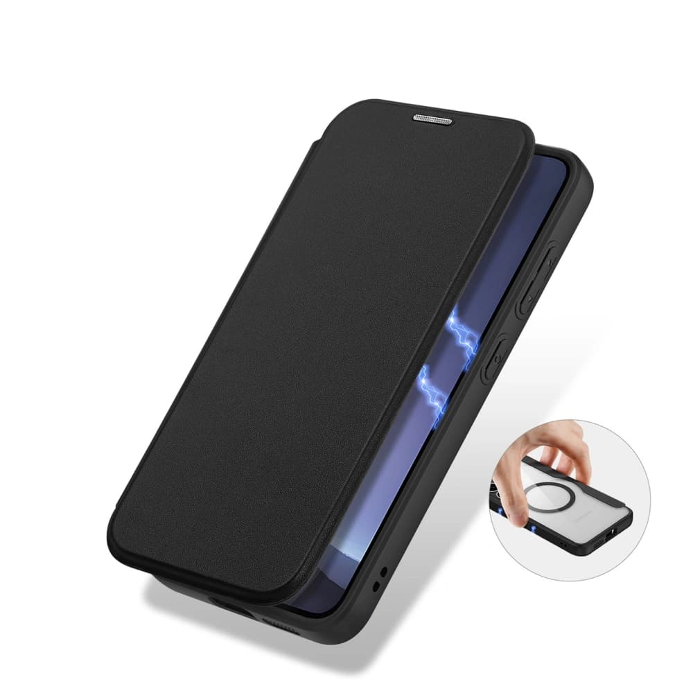 Dux Ducis Skin X Pro MagSafe Flip Case for Samsung Galaxy S25+ Plus Black - 4