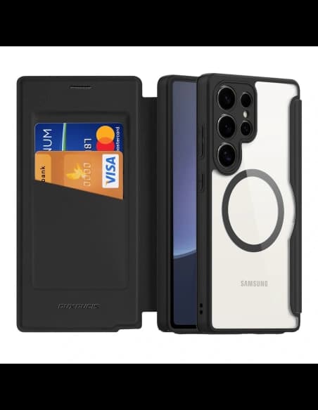 Dux Ducis Skin X Pro MagSafe Flip Case for Samsung Galaxy S25 Ultra black