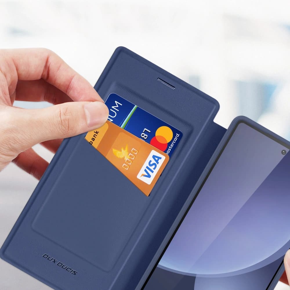 Dux Ducis Skin X Pro MagSafe Flip Case for Samsung Galaxy S25 Ultra Blue - 7