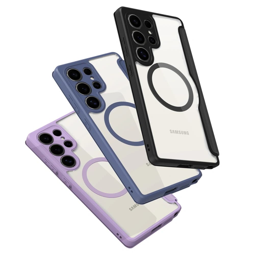 Dux Ducis Skin X Pro MagSafe Flip Case for Samsung Galaxy S25 Ultra Blue - 11