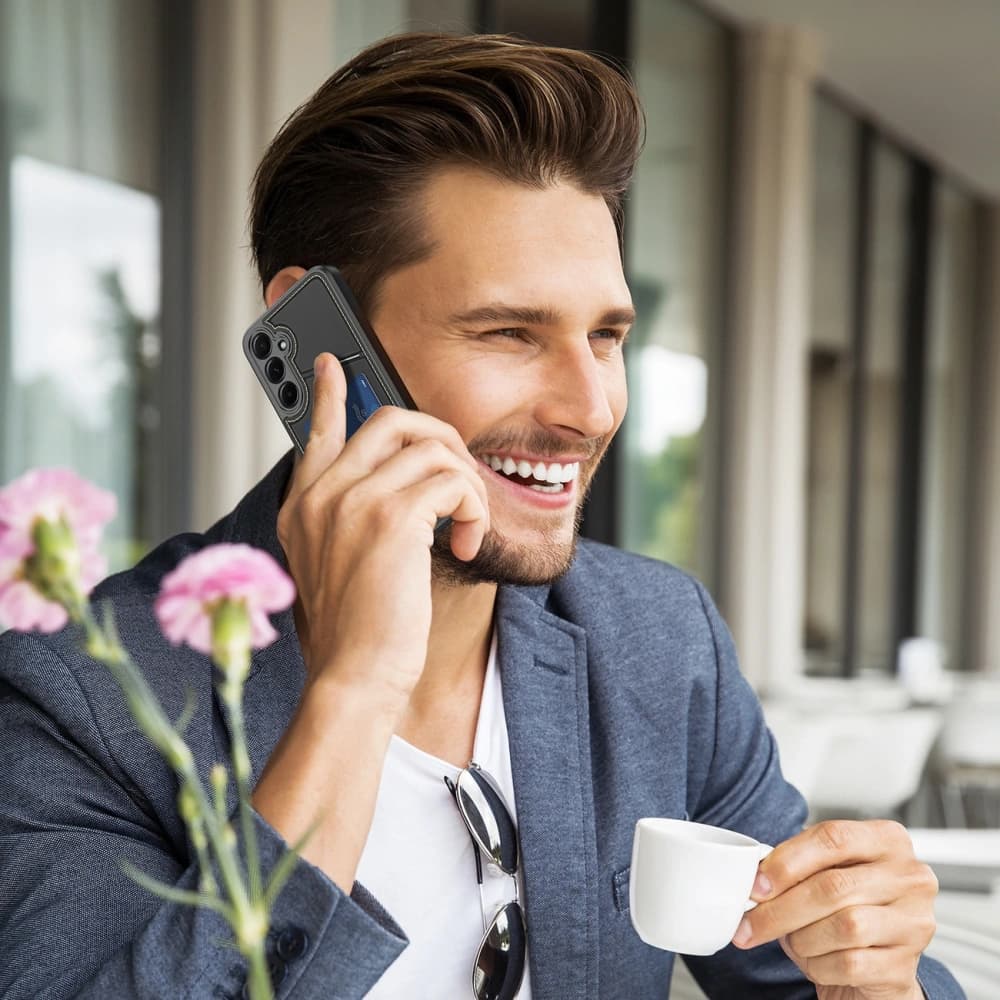 Dux Ducis Rafi II tok Samsung Galaxy S25+ Plus állvánnyal fekete - 14