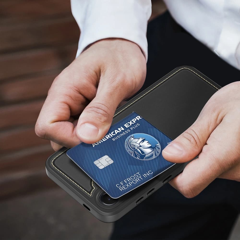 Dux Ducis Rafi II tok Samsung Galaxy S25+ Plus állvánnyal fekete - 17