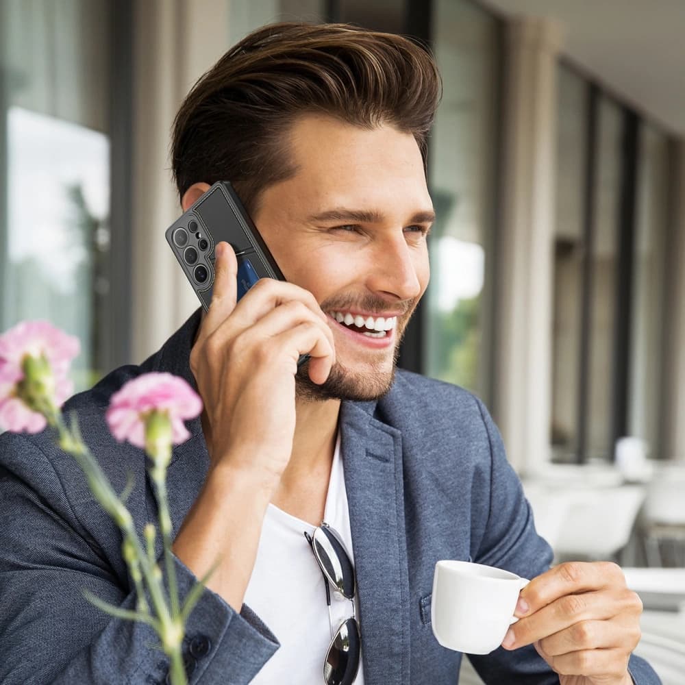 Dux Ducis Rafi II Case for Samsung Galaxy S25 Ultra with Stand Black - 12