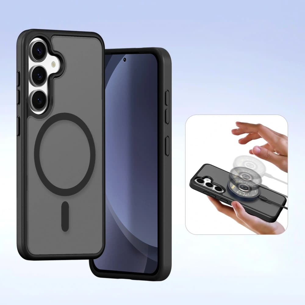 Dux Ducis Lawa fedeles tok Samsung Galaxy S25+ Plus számára leválasztható mágneses pénztárcával fekete színben - 12