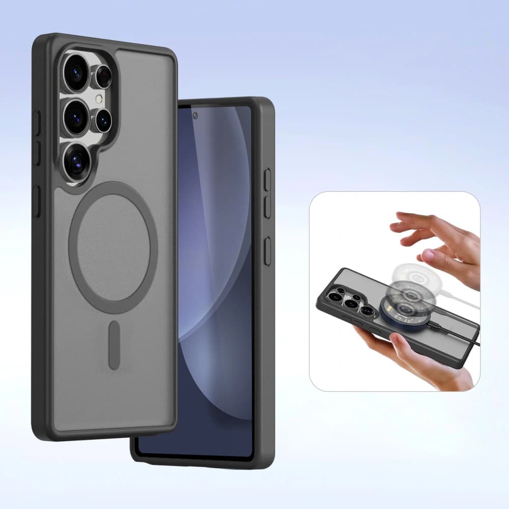 Husa cu clapetă Dux Ducis Lawa pentru Samsung Galaxy S25 Ultra cu portofel magnetic detașabil negru - 8