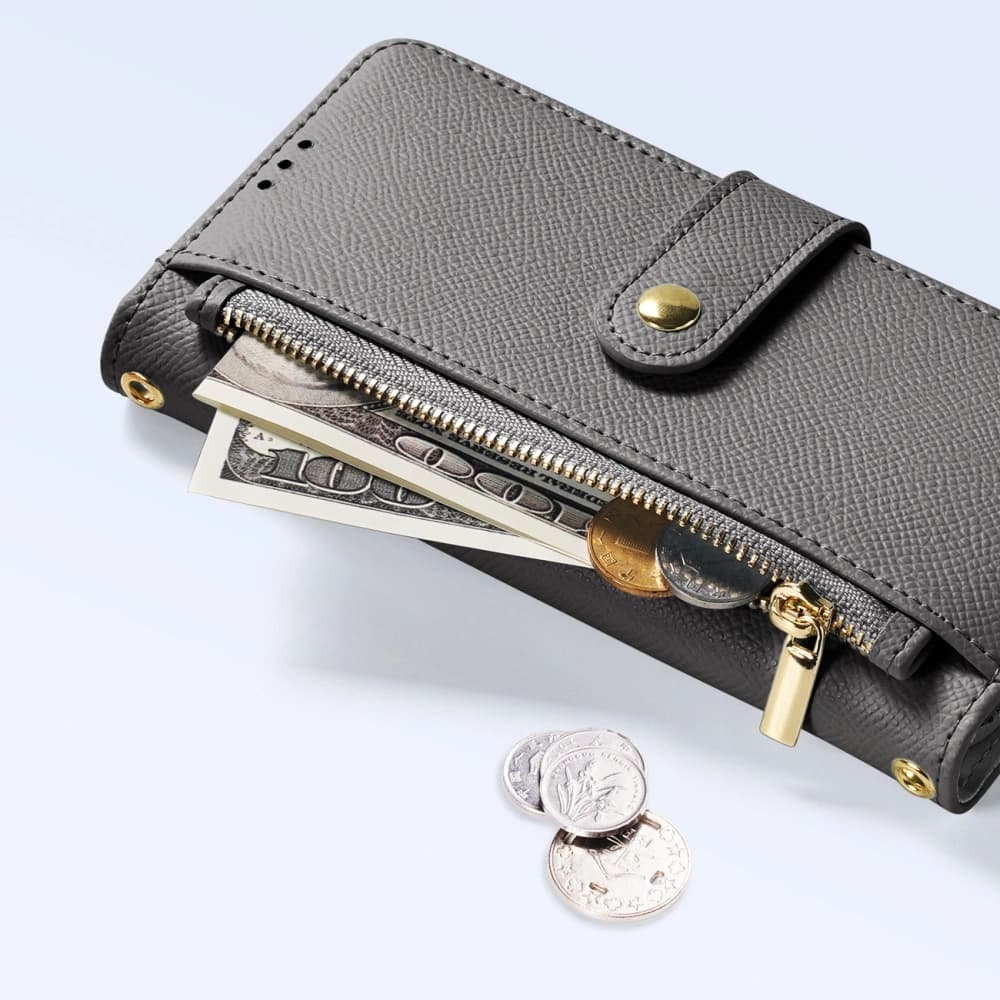 Husa cu clapetă Dux Ducis Lawa pentru Apple iPhone 15 Pro gri - 9