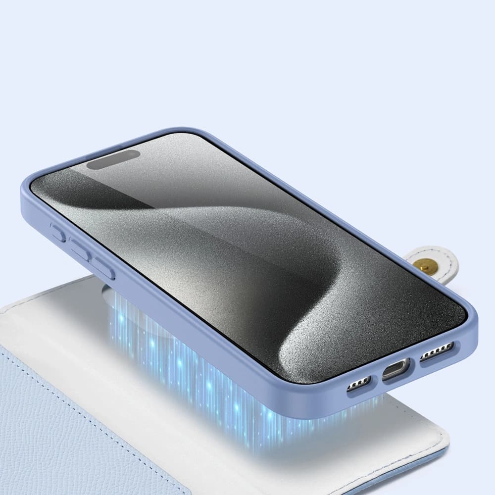 Dux Ducis Lawa Flip Case for Apple iPhone 15 Pro Blue - 6