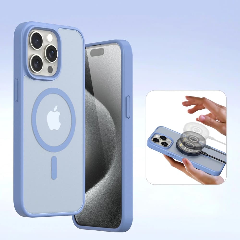 Dux Ducis Lawa Flip Case for Apple iPhone 15 Pro Blue - 7