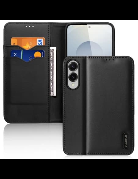 Husa cu clapetă Dux Ducis Hivo pentru Samsung Galaxy S25 Edge neagră