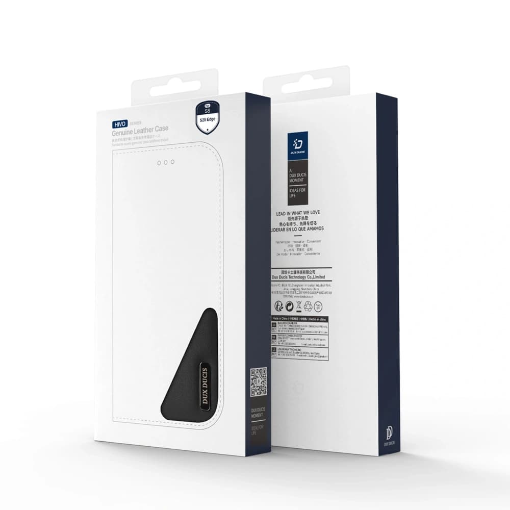 Husa cu clapetă Dux Ducis Hivo pentru Samsung Galaxy S25 Edge neagră - 3