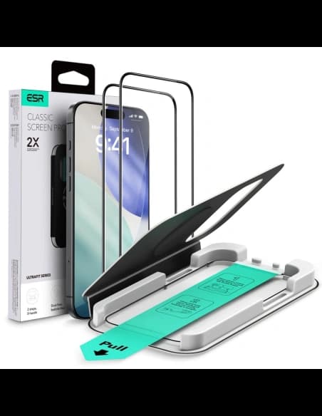 Szkło hartowane ESR Ultrafit Tempered Glass do Apple iPhone 17 Pro Max Clear [2 PACK]