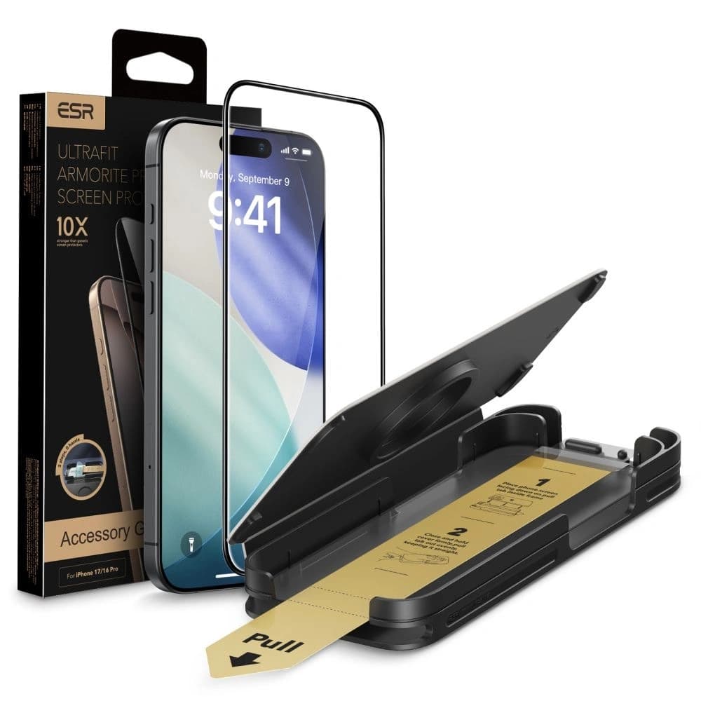 ESR Ultrafit Armorite Pro gehärtetes Glas für Apple iPhone 17 Pro Max klar - 1