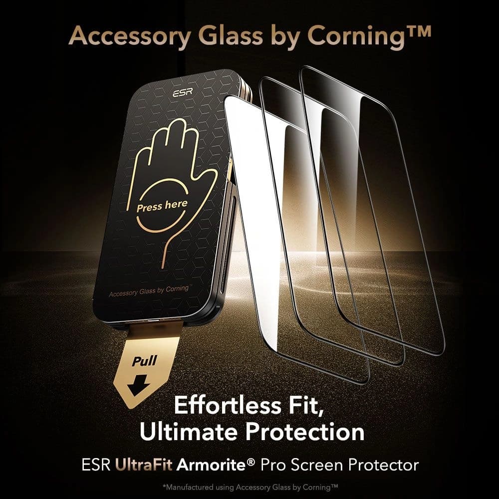 ESR Ultrafit Armorite Pro gehärtetes Glas für Apple iPhone 17 Pro Max klar - 2