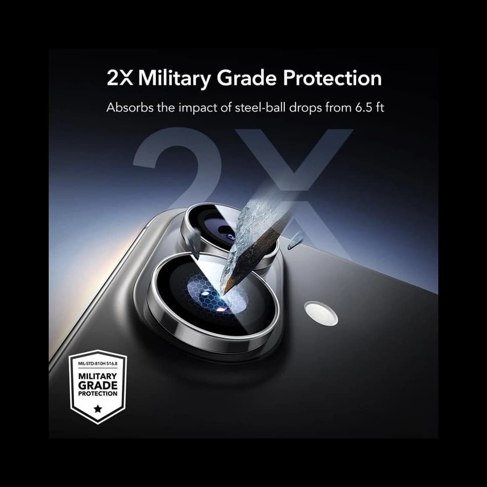 ESR Armorite Kamera Schutz für Apple iPhone 16 / 16 Plus / 17 Klar - 5