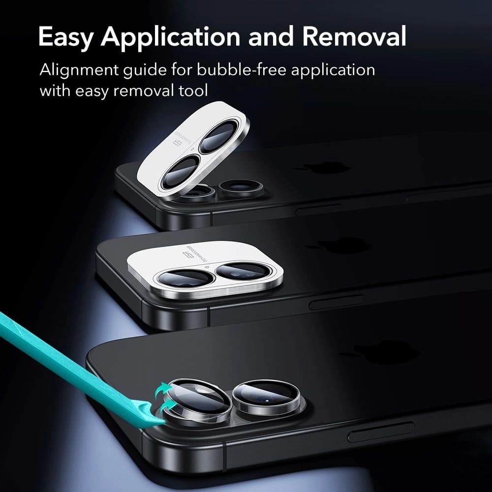 ESR Armorite Kamera Schutz für Apple iPhone 16 / 16 Plus / 17 Klar - 8