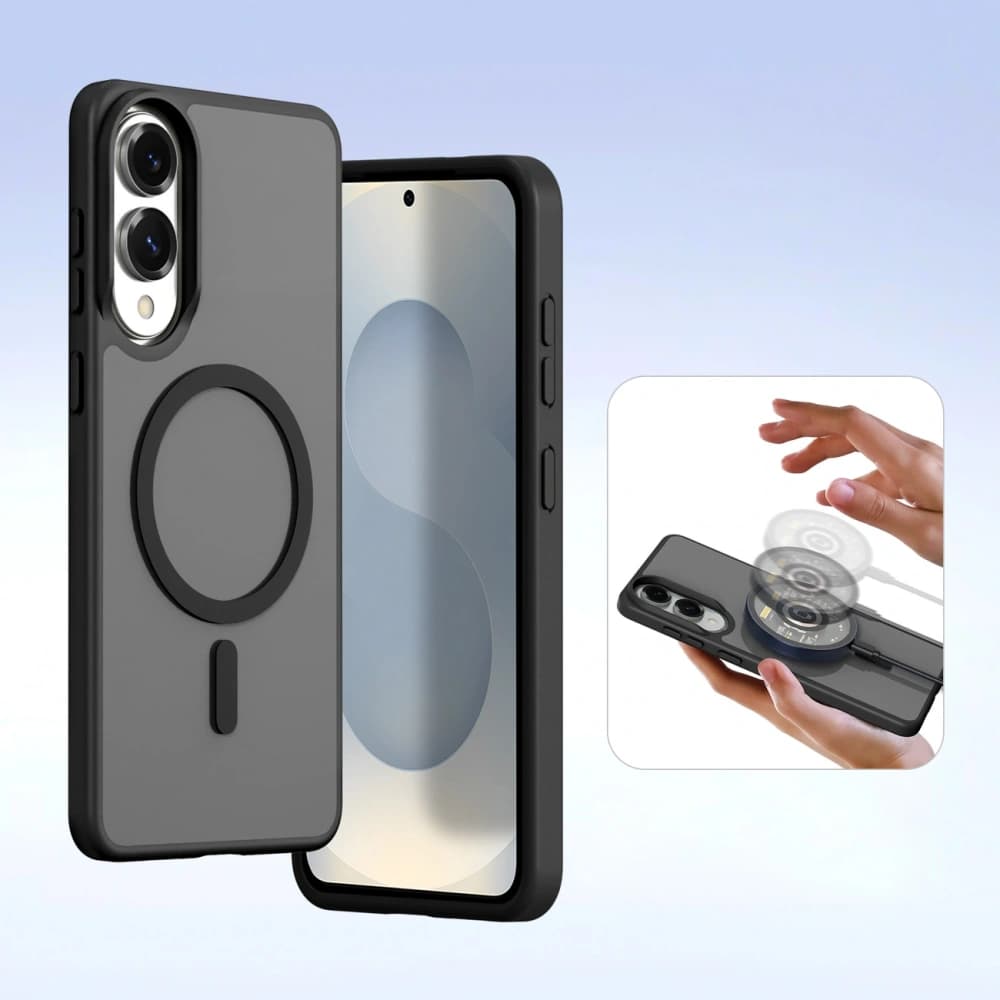 Husa cu clapetă Dux Ducis Lawa MagSafe pentru Samsung Galaxy S25 Edge neagră - 6