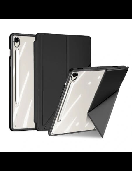 Dux Ducis Magi case with stylus holder for Samsung Galaxy Tab S10 FE / S9 / S9 FE black