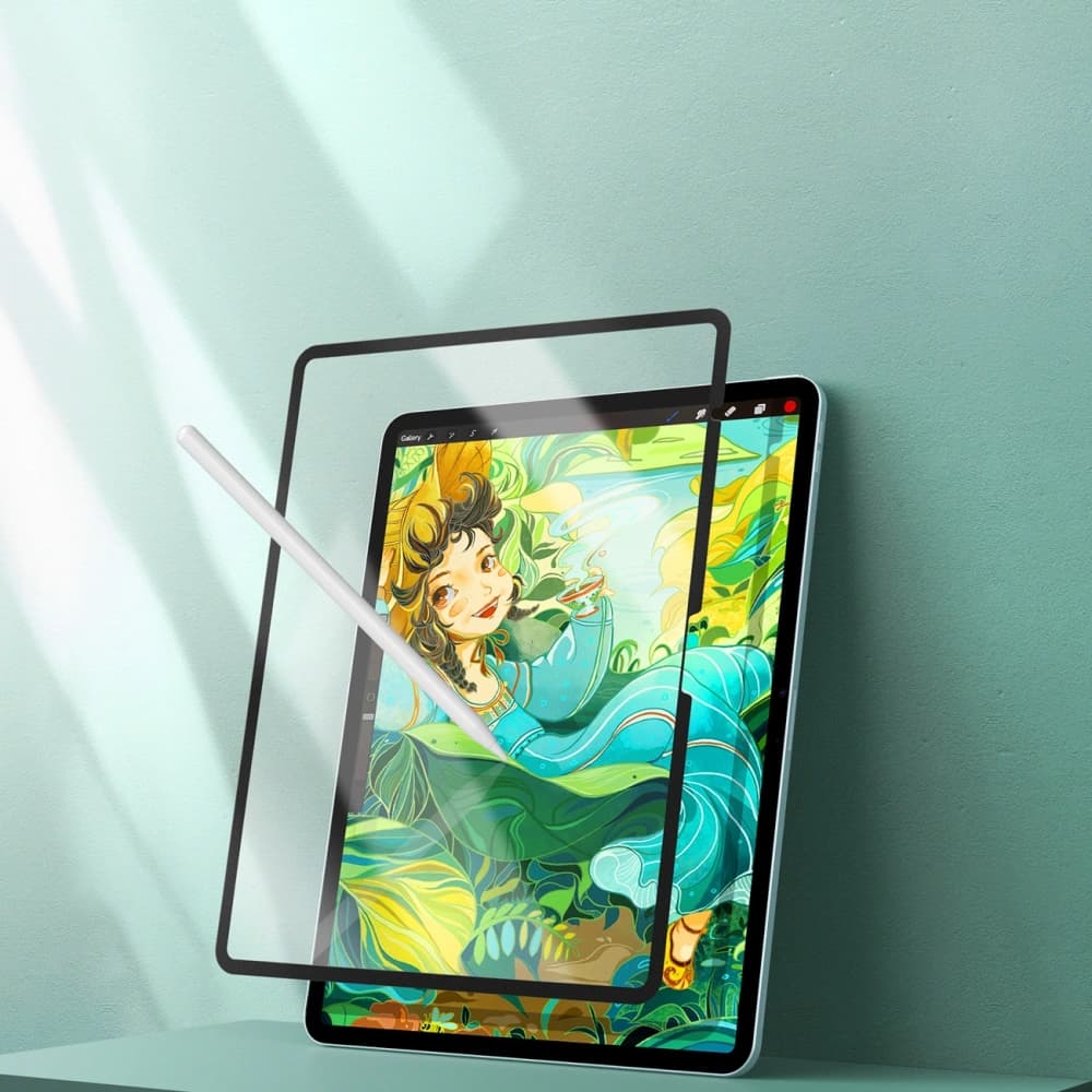 Matná ochranná fólie Dux Ducis Naad Paperlike pro Apple iPad Air 13" 2024 / 13" 2025 s černým rámečkem - 3