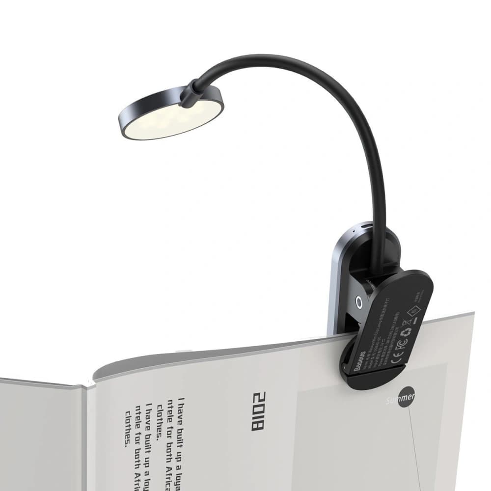 Baseus Schreibtischlampe Comfort Reading, mit Clip (grau) - 3