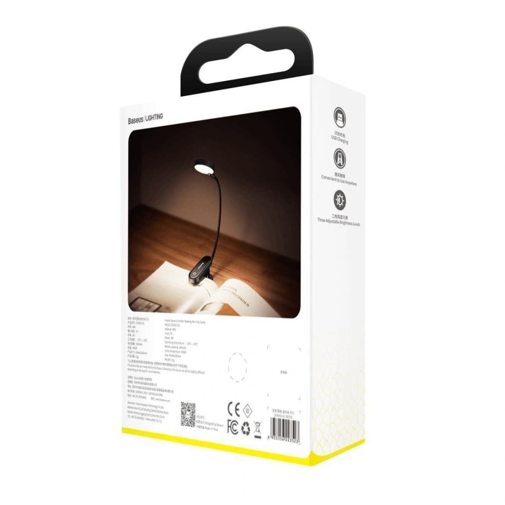 Baseus Schreibtischlampe Comfort Reading, mit Clip (grau) - 8