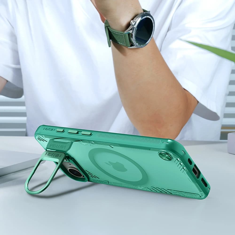 Nillkin Iceblade Prop mágneses Apple iPhone 16e zöld - 12