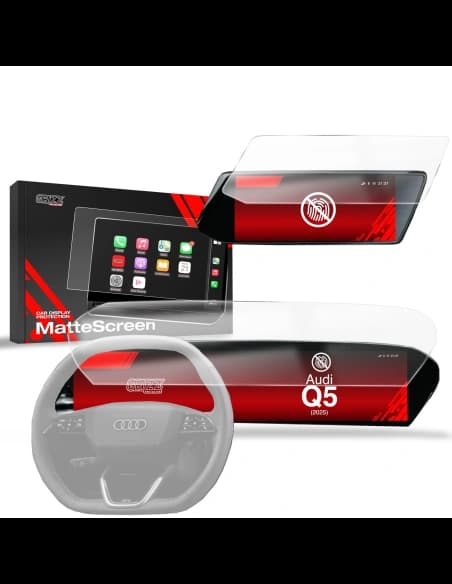 Matte GrizzGlass CarDisplay Protection Audi Q5 14,5" (2025) [2in1]